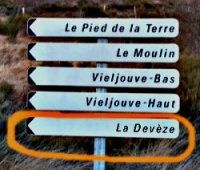 panneau signalisation au Col de Pierre Plante